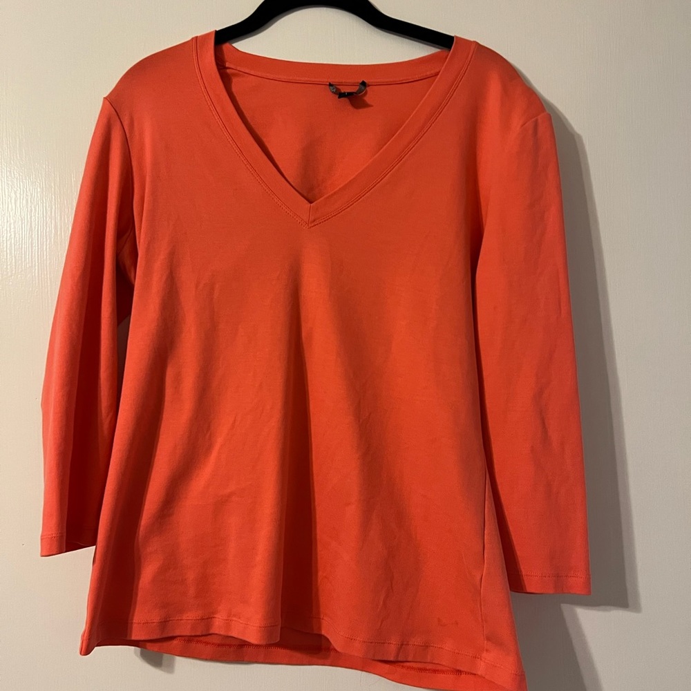 Lafayette 148 long sleeve tee , size large
